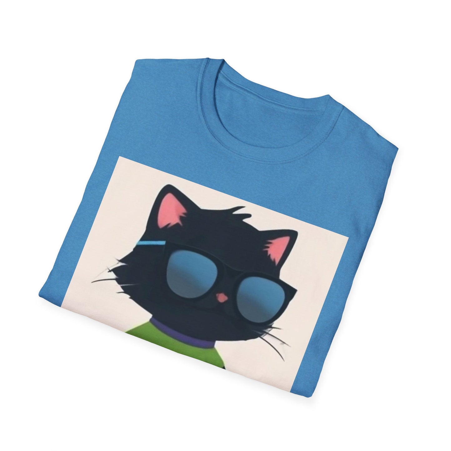 Cool Cat Unisex Softstyle T-Shirt - Fun & Playful Design for Cat Lovers