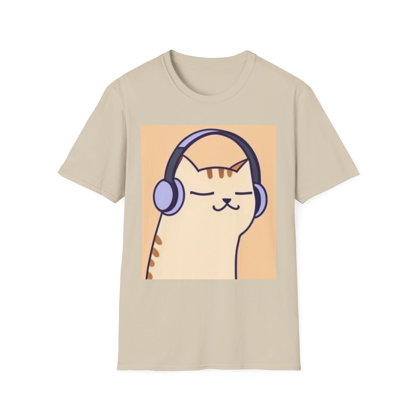 Unisex Softstyle  Music Cat T-Shirt