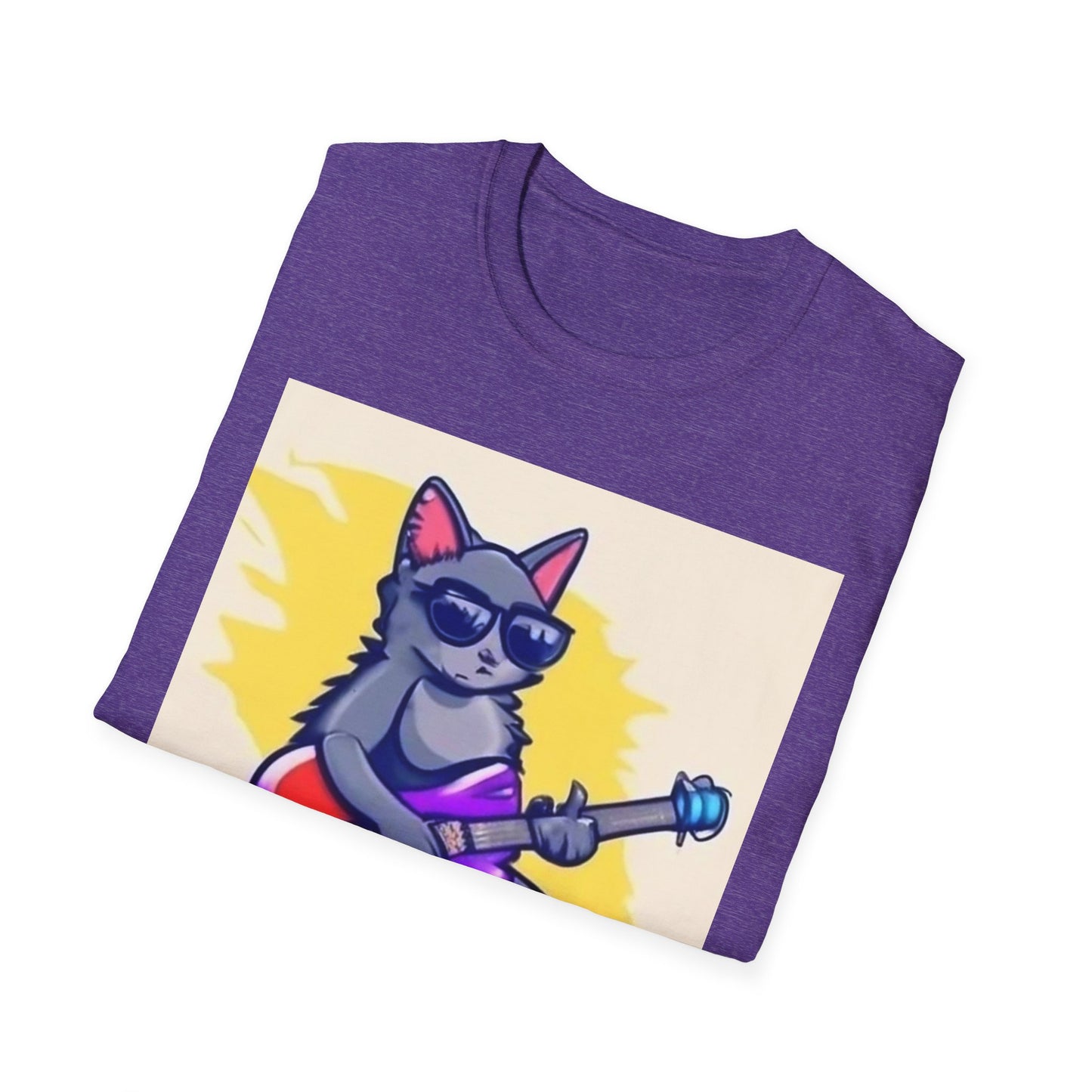 Colorful Tee Cat Rocking