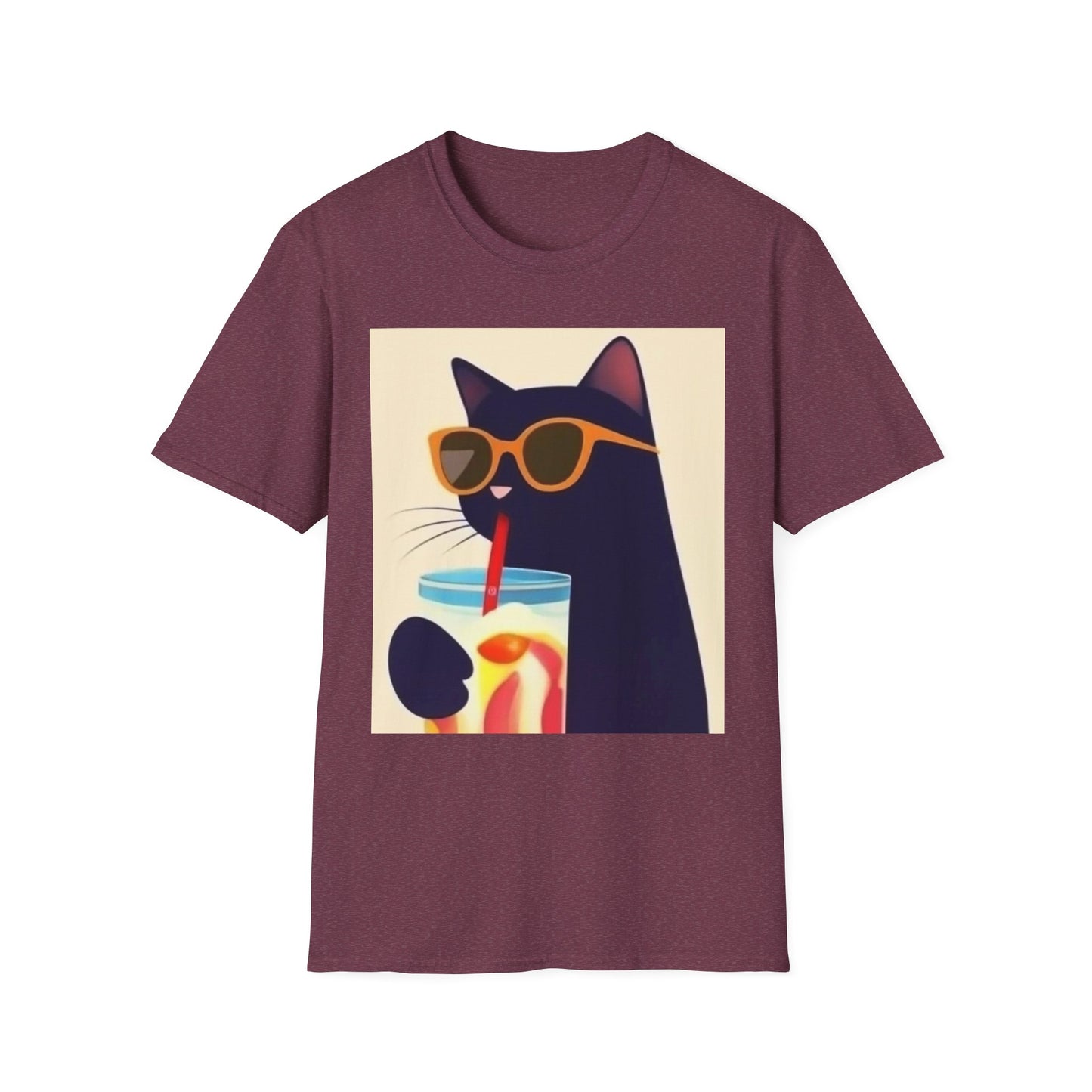 Chill Cat Unisex Softstyle T-Shirt - Perfect for Cat Lovers