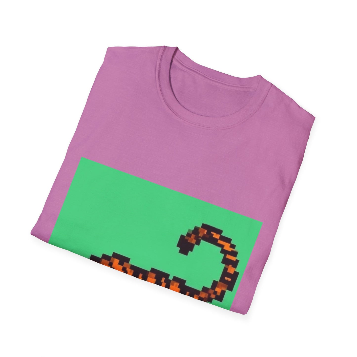 Unisex Softstyle T-Shirt Tiger Pixel Art