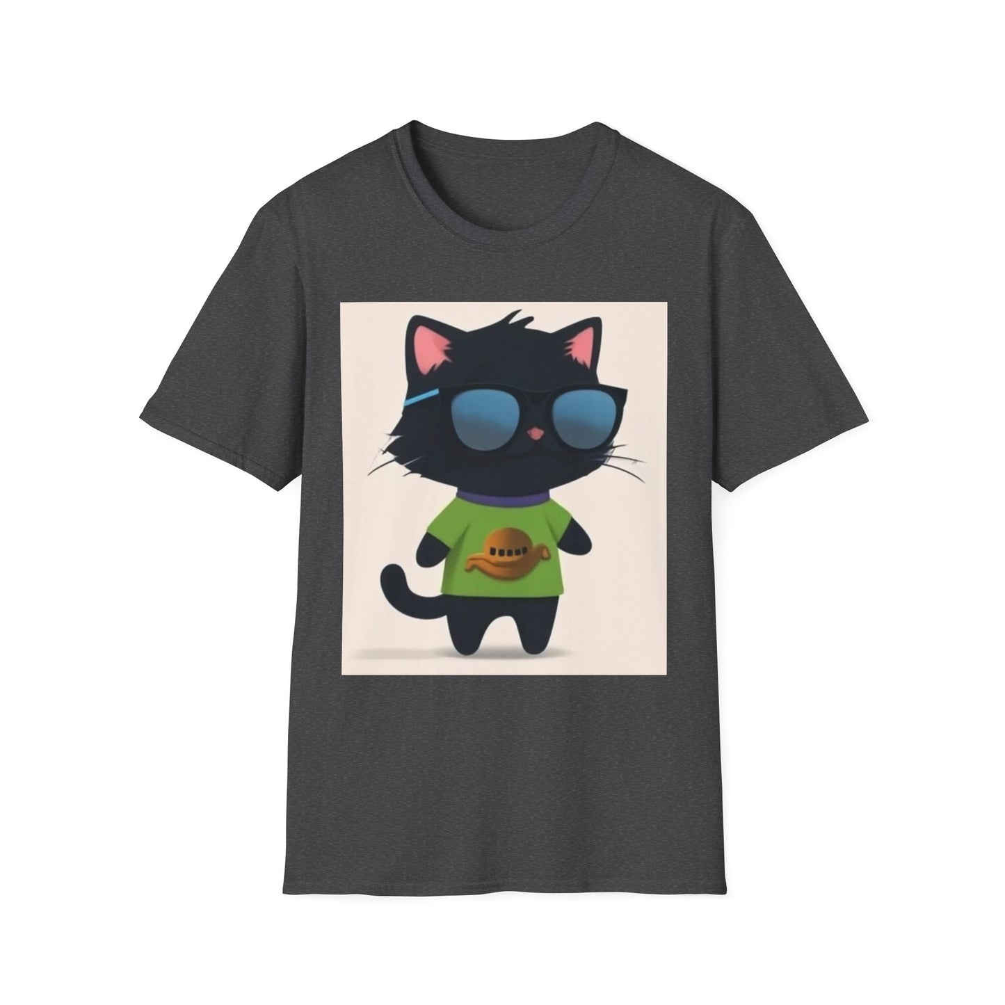 Cool Cat Unisex Softstyle T-Shirt - Fun & Playful Design for Cat Lovers