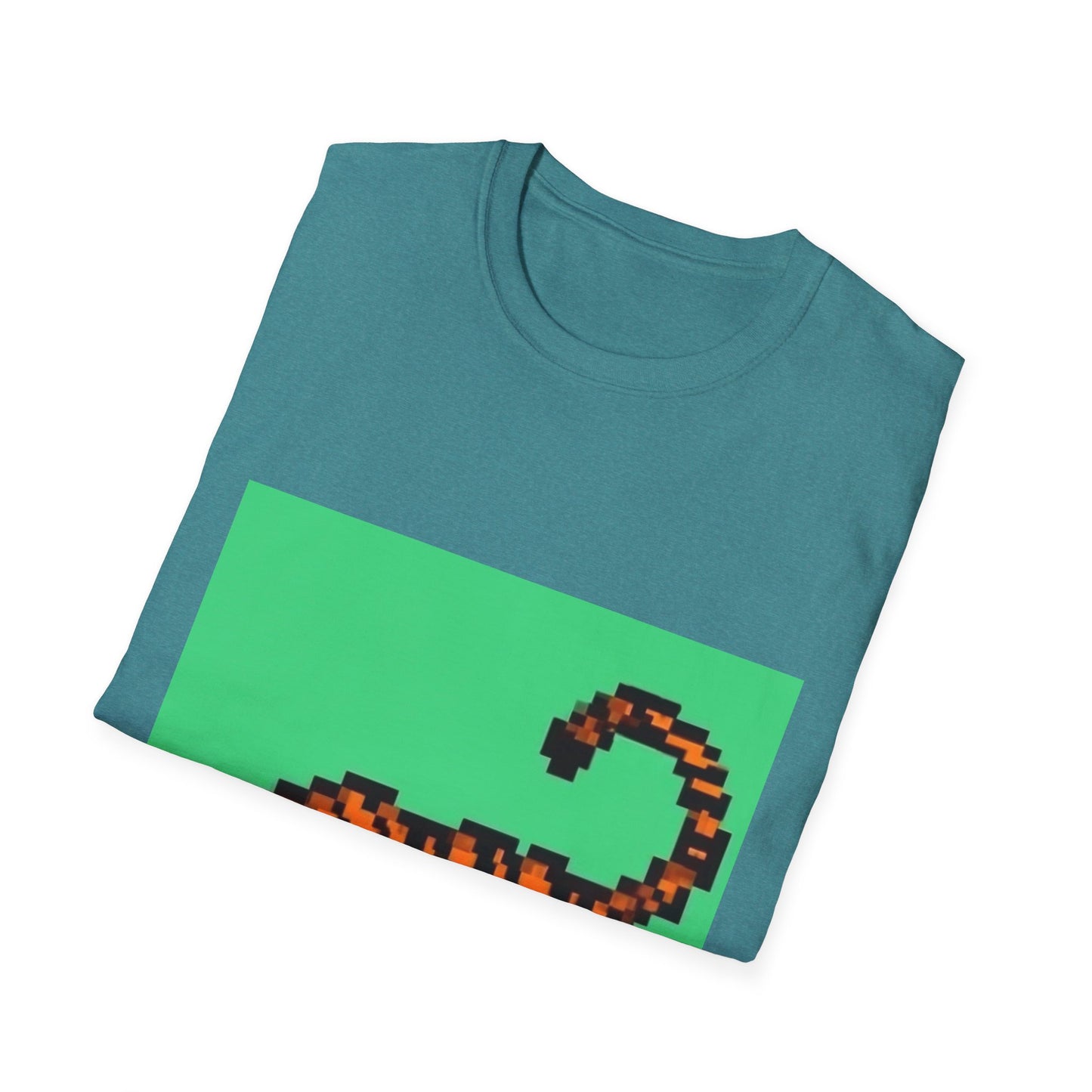 Unisex Softstyle T-Shirt Tiger Pixel Art