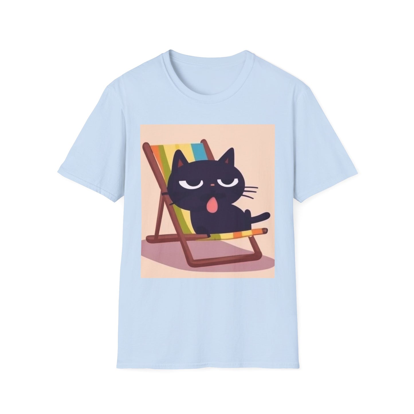 Cute Cat Graphic Unisex Softstyle T-Shirt - Perfect for Cat Lovers