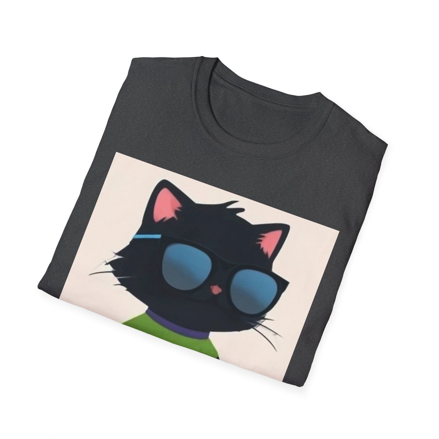 Cool Cat Unisex Softstyle T-Shirt - Fun & Playful Design for Cat Lovers