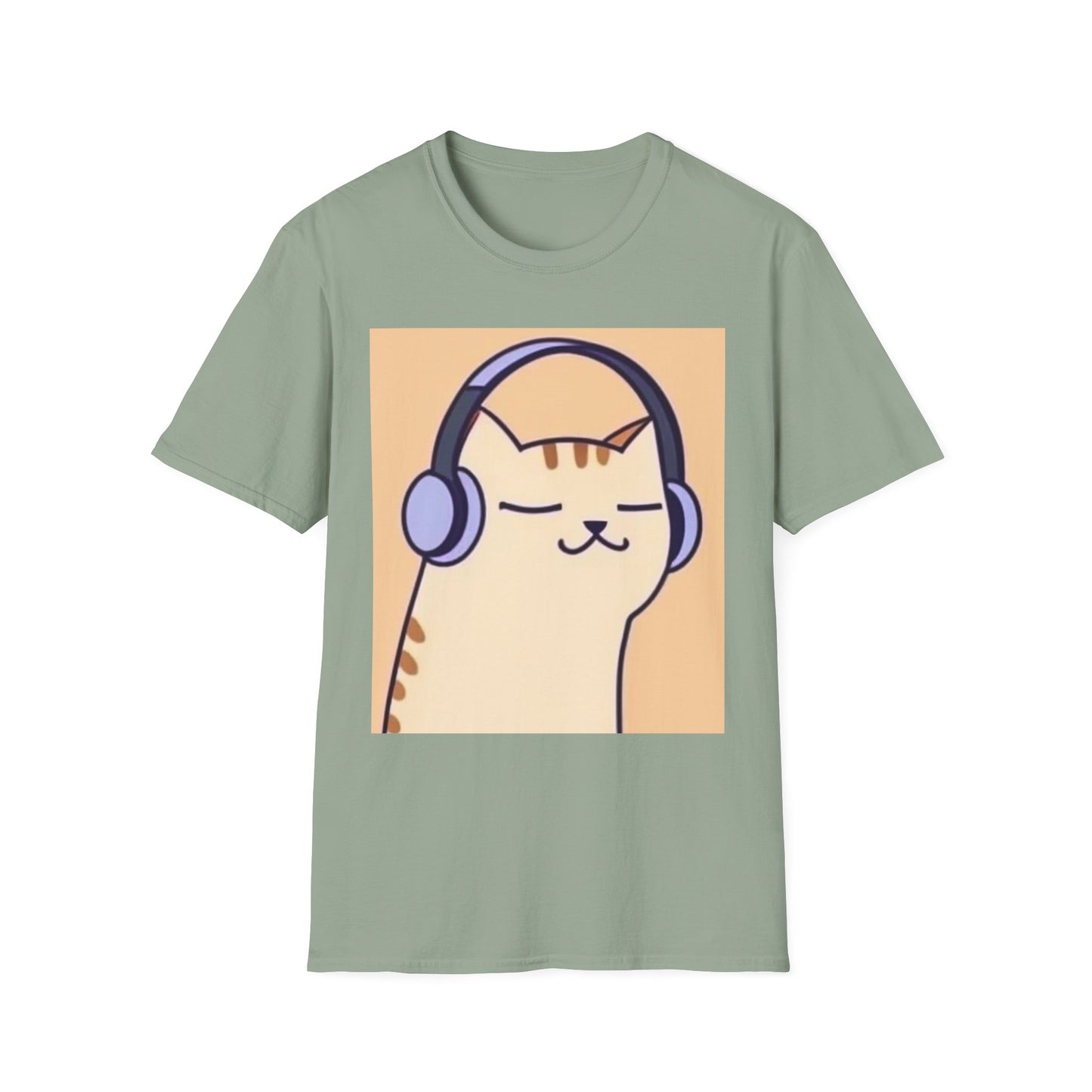 Unisex Softstyle  Music Cat T-Shirt