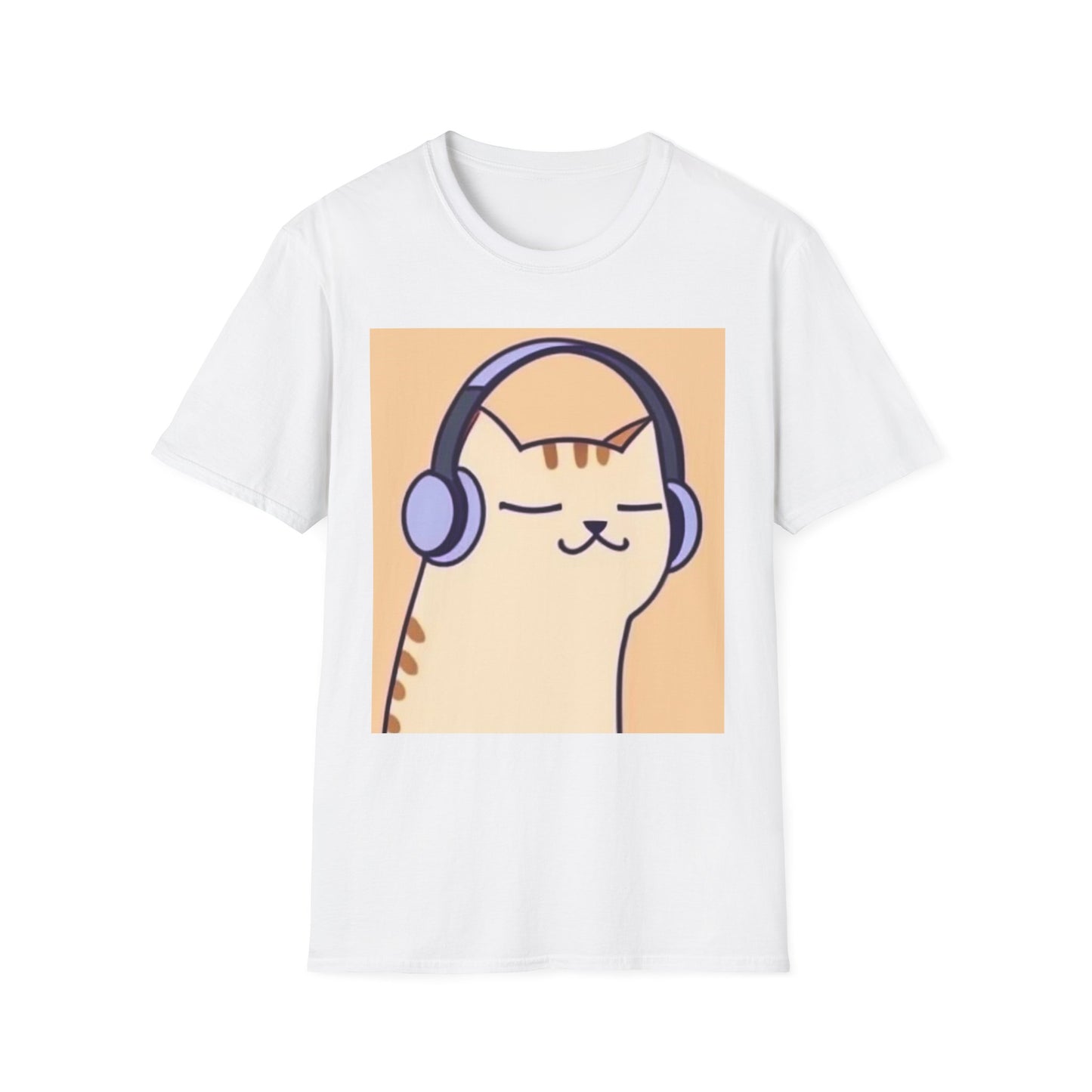 Unisex Softstyle  Music Cat T-Shirt