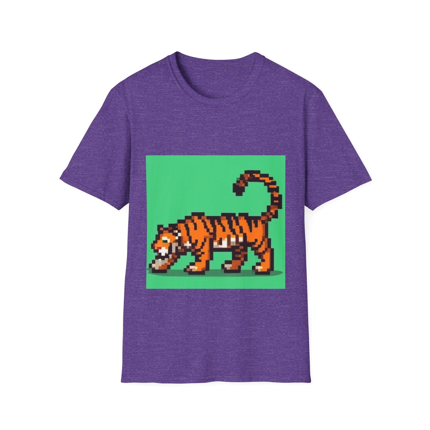 Unisex Softstyle T-Shirt Tiger Pixel Art