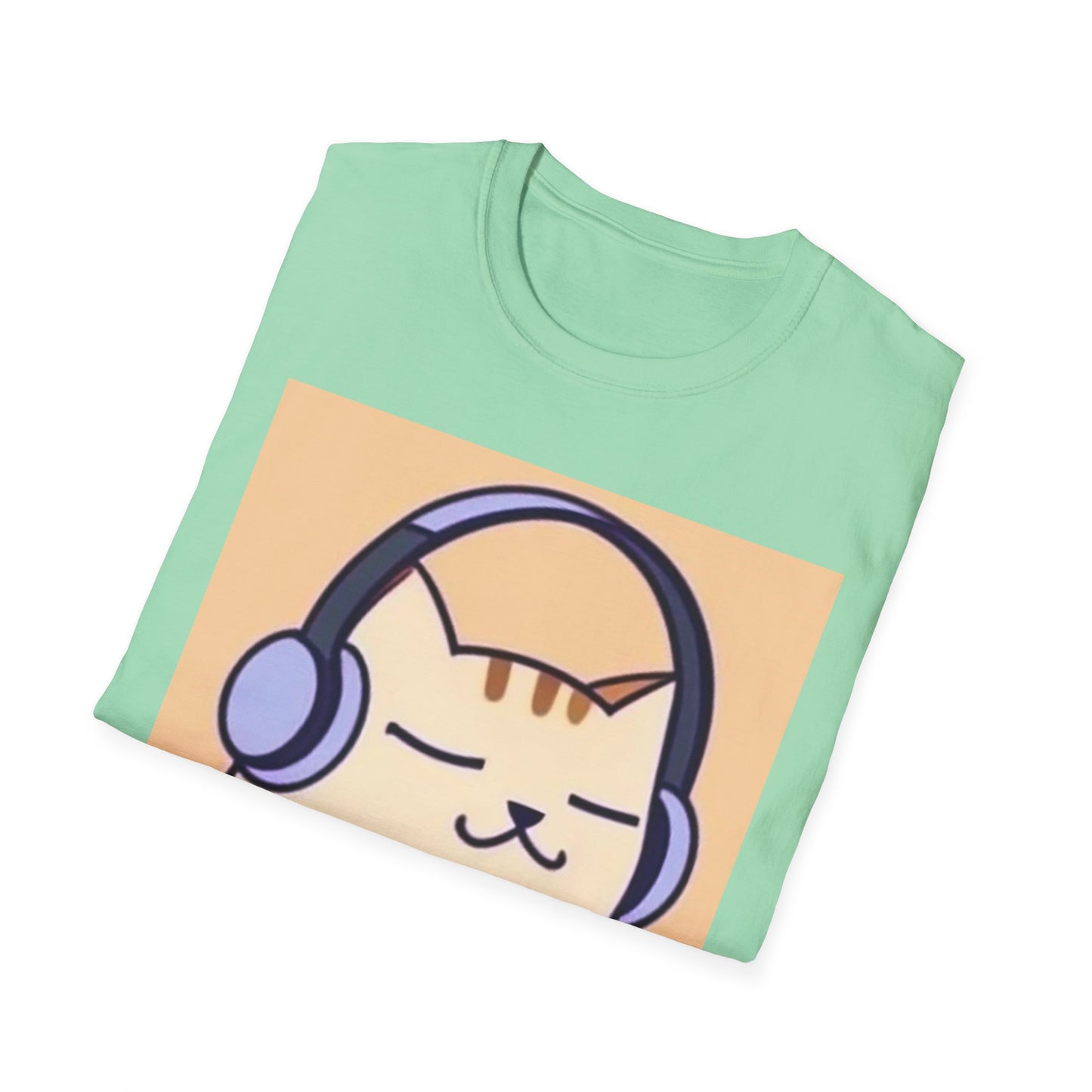 Unisex Softstyle  Music Cat T-Shirt