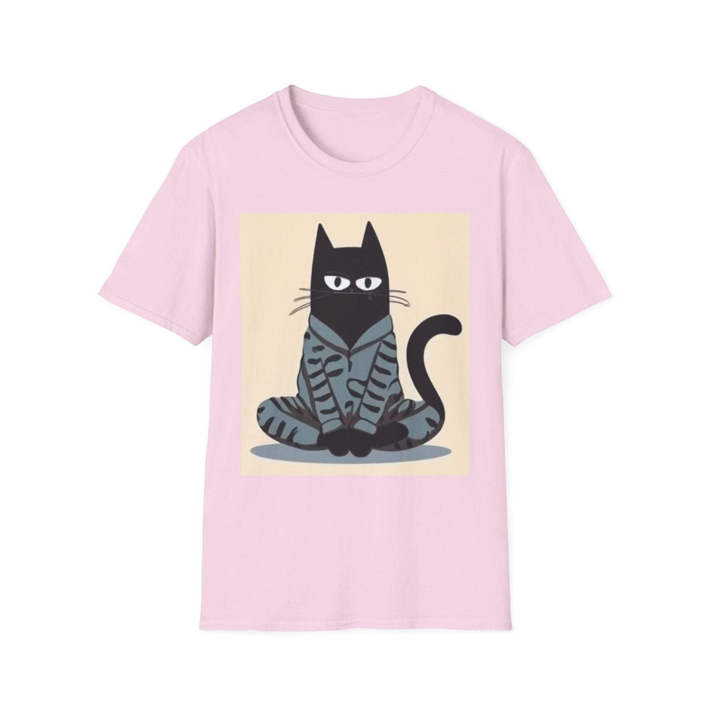 Cool Cat Graphic Unisex Softstyle T-Shirt - Fun & Stylish for Cat Lovers