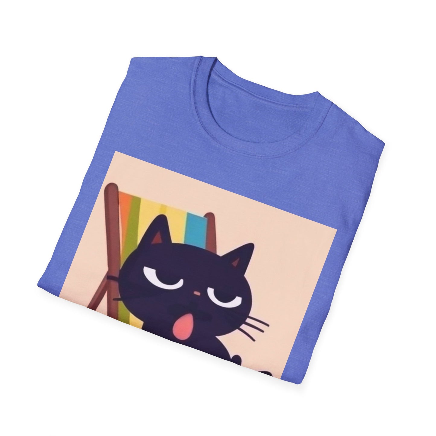 Cute Cat Graphic Unisex Softstyle T-Shirt - Perfect for Cat Lovers