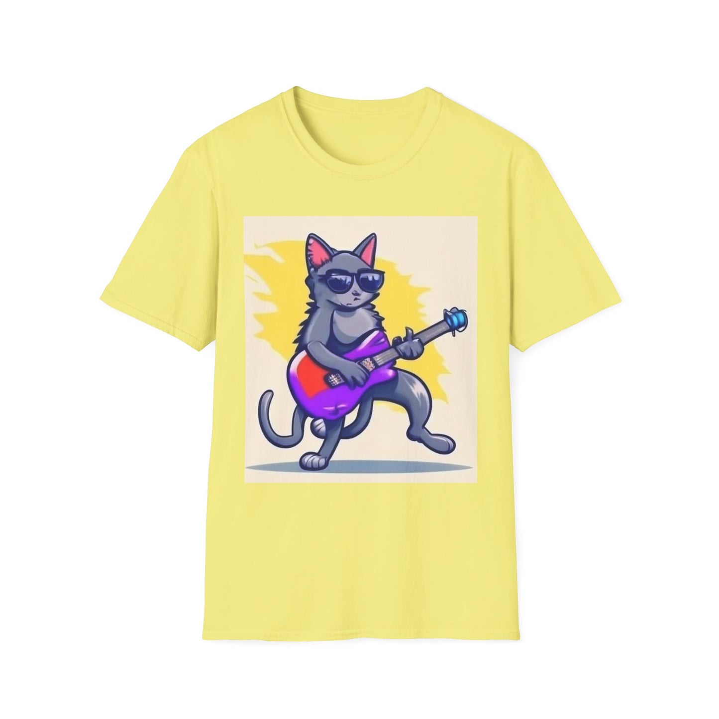 Colorful Tee Cat Rocking