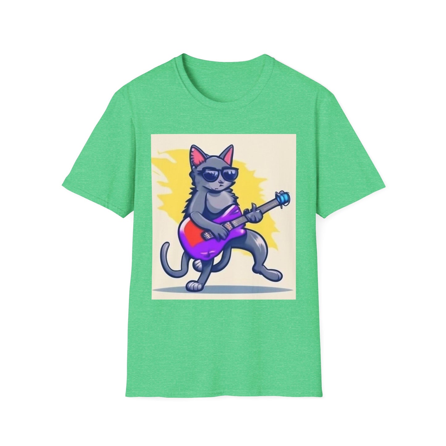 Colorful Tee Cat Rocking