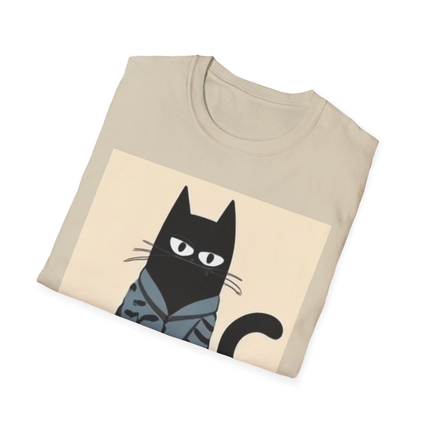 Cool Cat Graphic Unisex Softstyle T-Shirt - Fun & Stylish for Cat Lovers