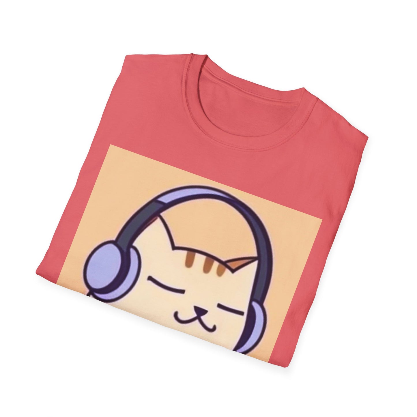 Unisex Softstyle  Music Cat T-Shirt