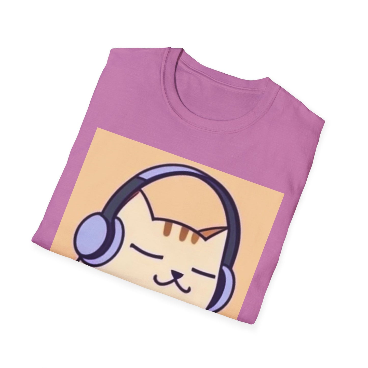 Unisex Softstyle  Music Cat T-Shirt