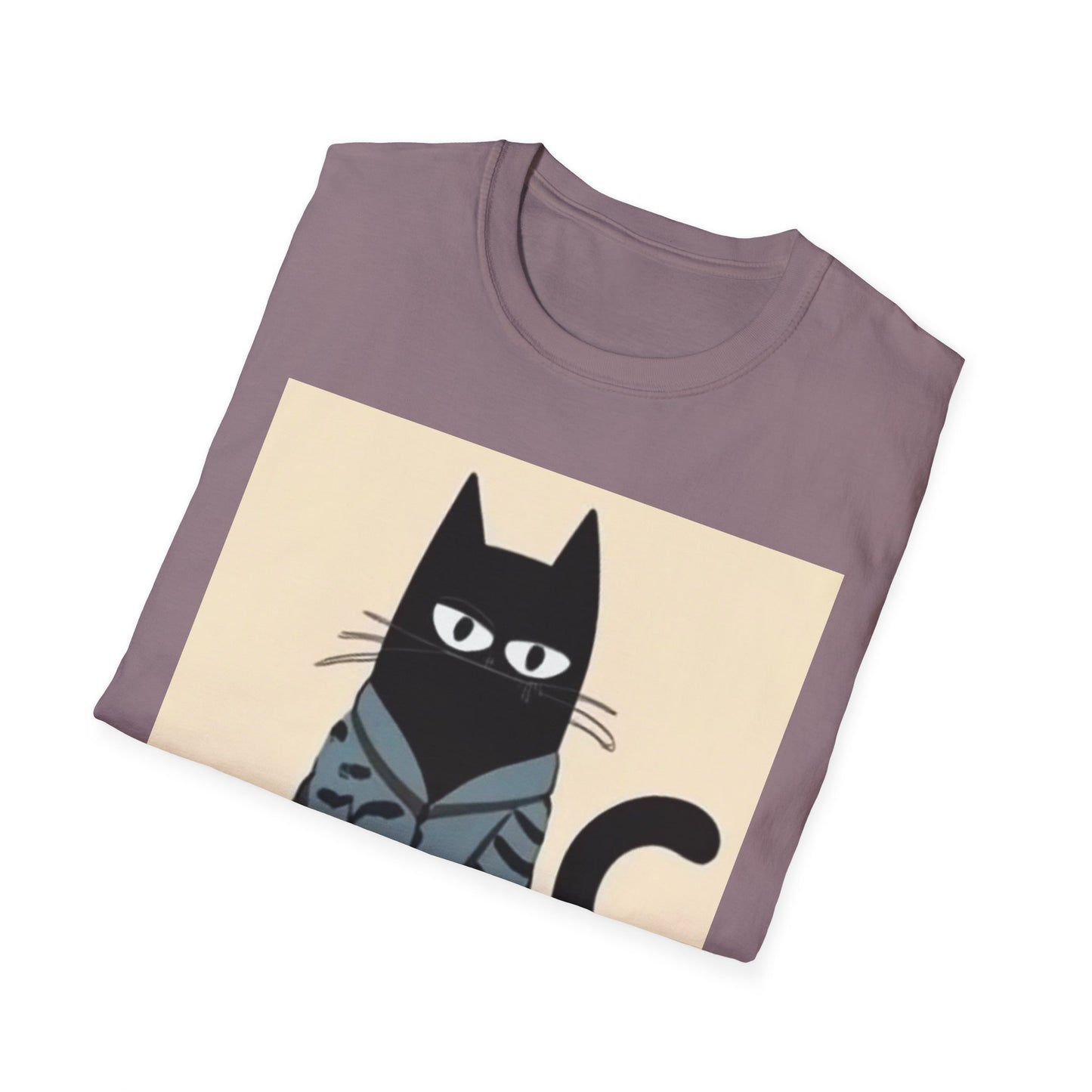 Cool Cat Graphic Unisex Softstyle T-Shirt - Fun & Stylish for Cat Lovers