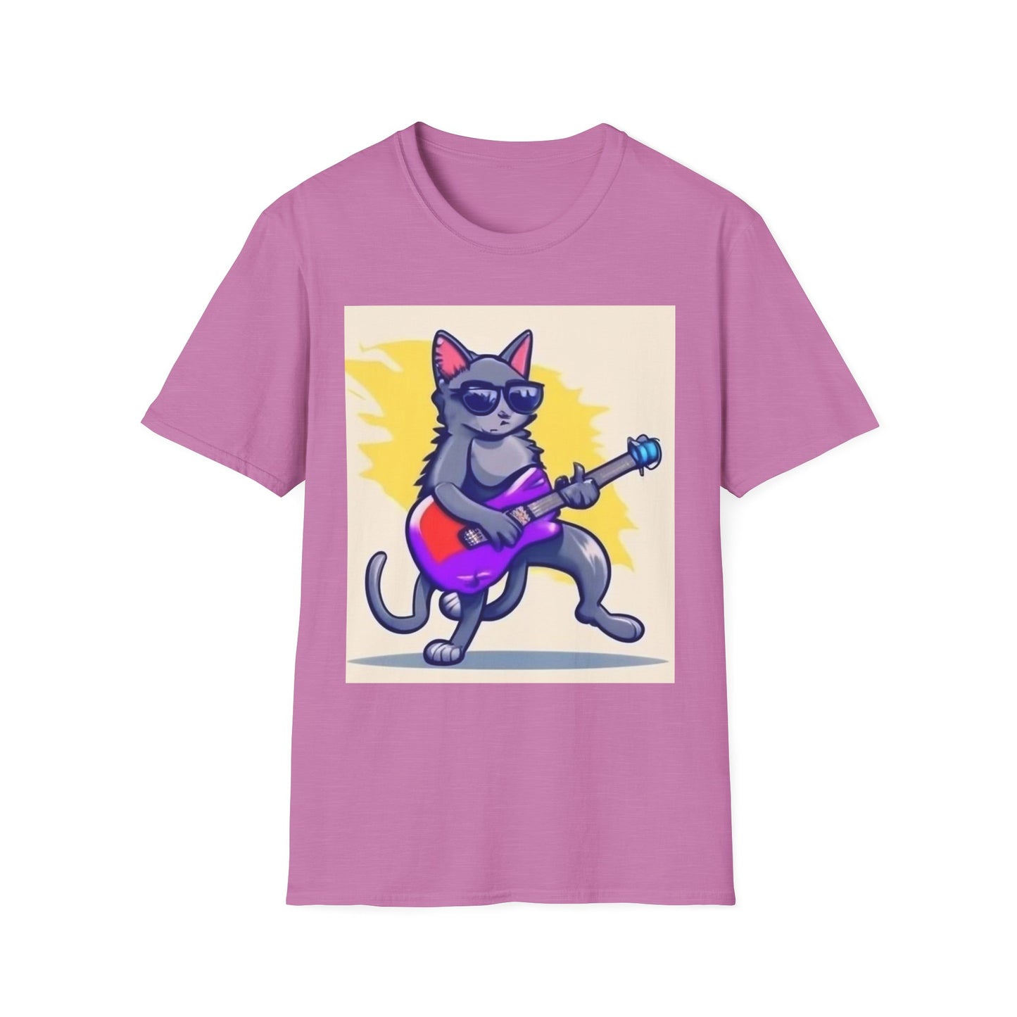 Colorful Tee Cat Rocking