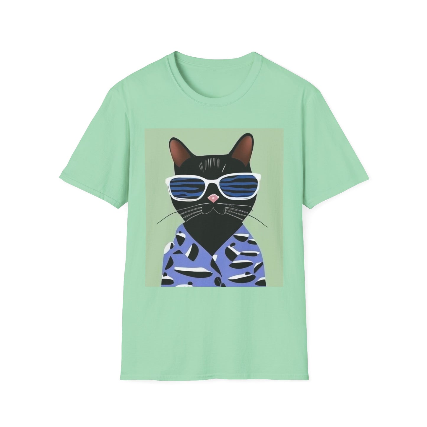 Cool Cat Vibes Unisex Softstyle T-Shirt