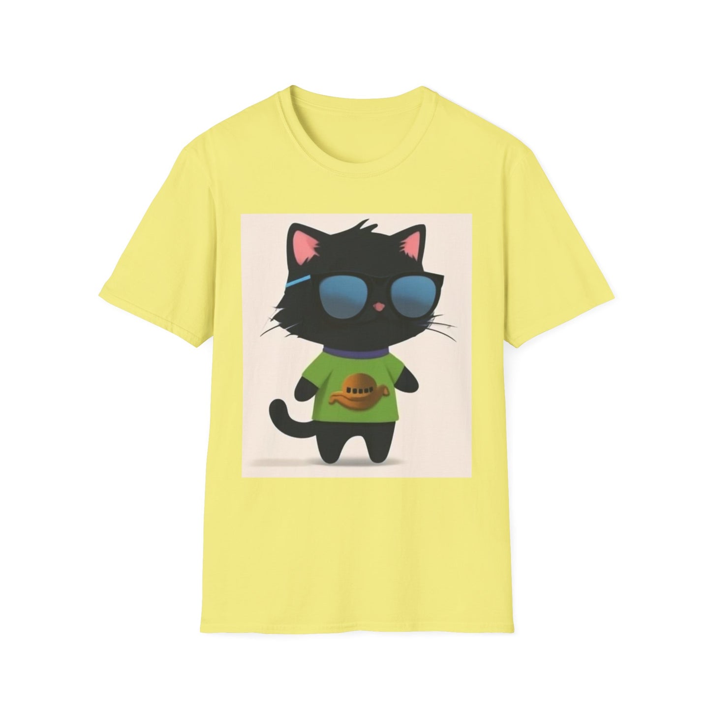 Cool Cat Unisex Softstyle T-Shirt - Fun & Playful Design for Cat Lovers