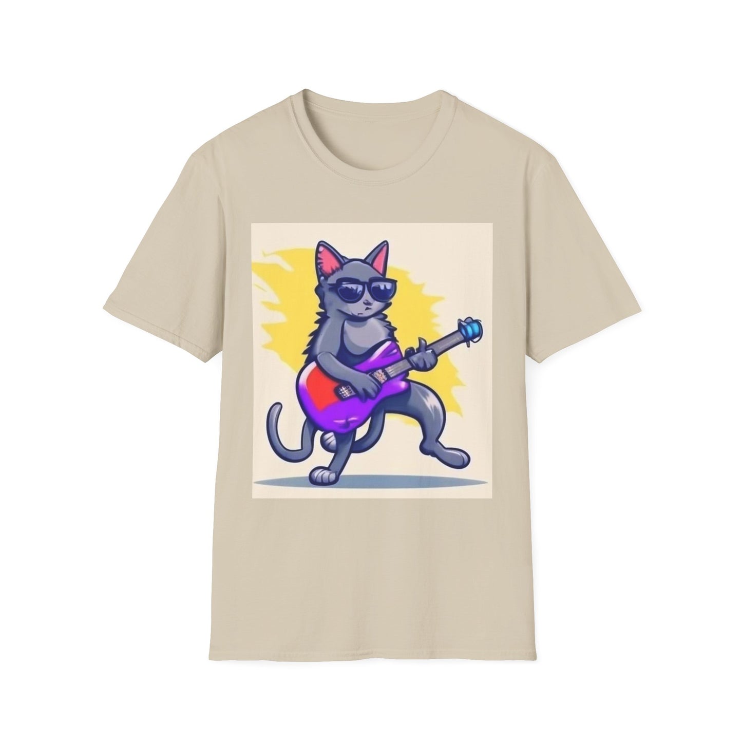 Colorful Tee Cat Rocking