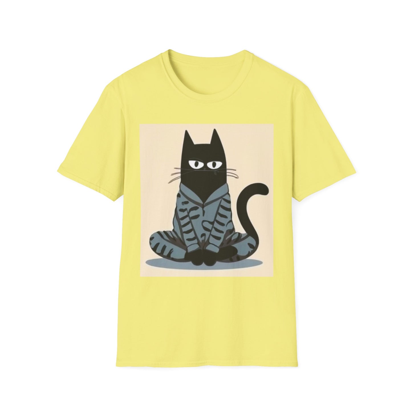 Cool Cat Graphic Unisex Softstyle T-Shirt - Fun & Stylish for Cat Lovers