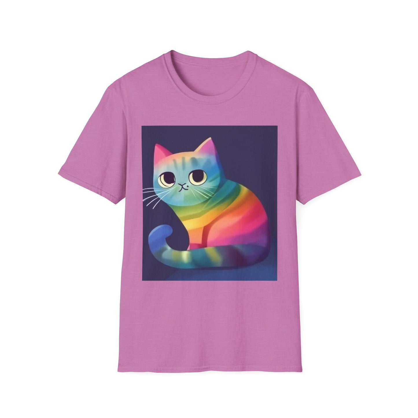 Colorful Tee for Cat Lovers