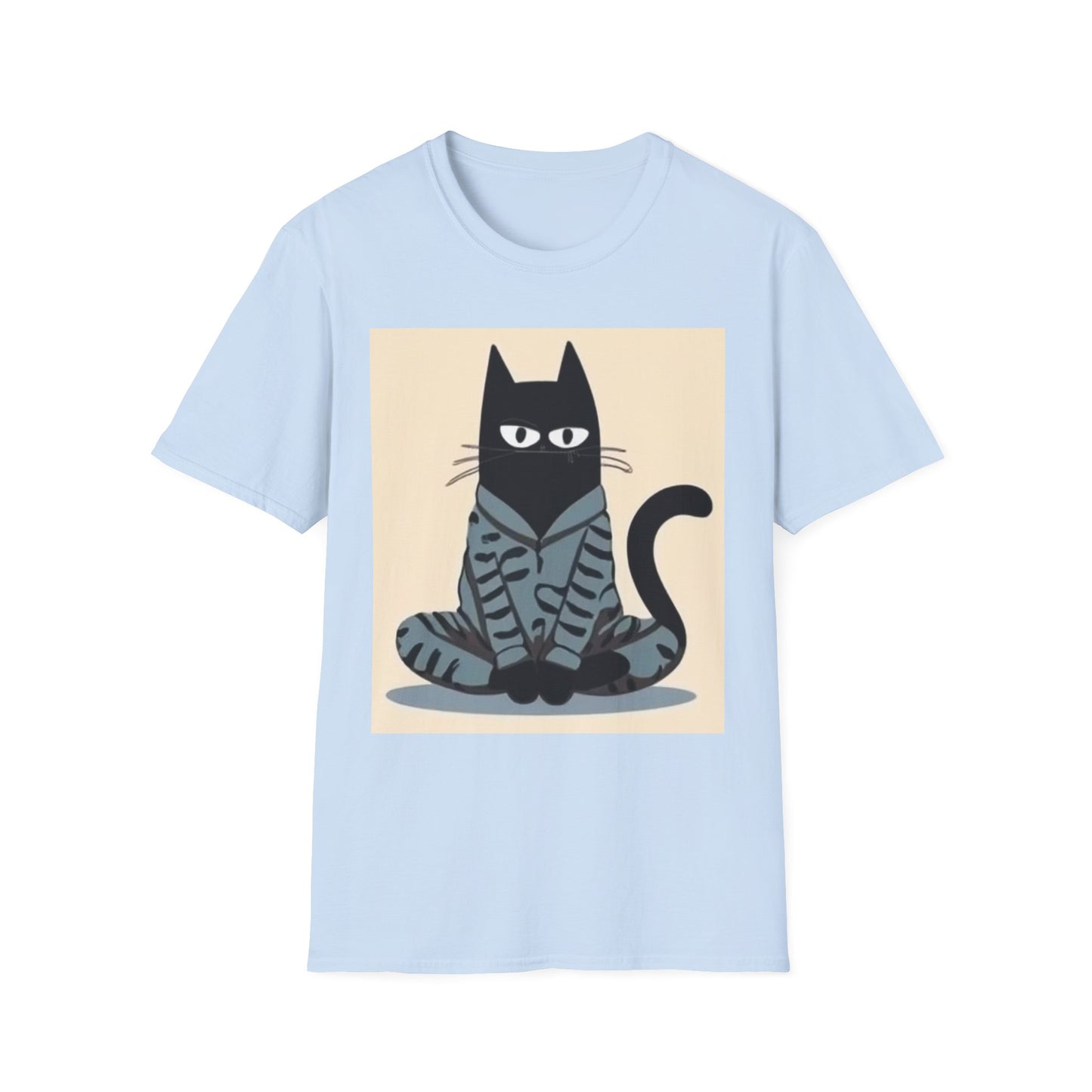 Cool Cat Graphic Unisex Softstyle T-Shirt - Fun & Stylish for Cat Lovers