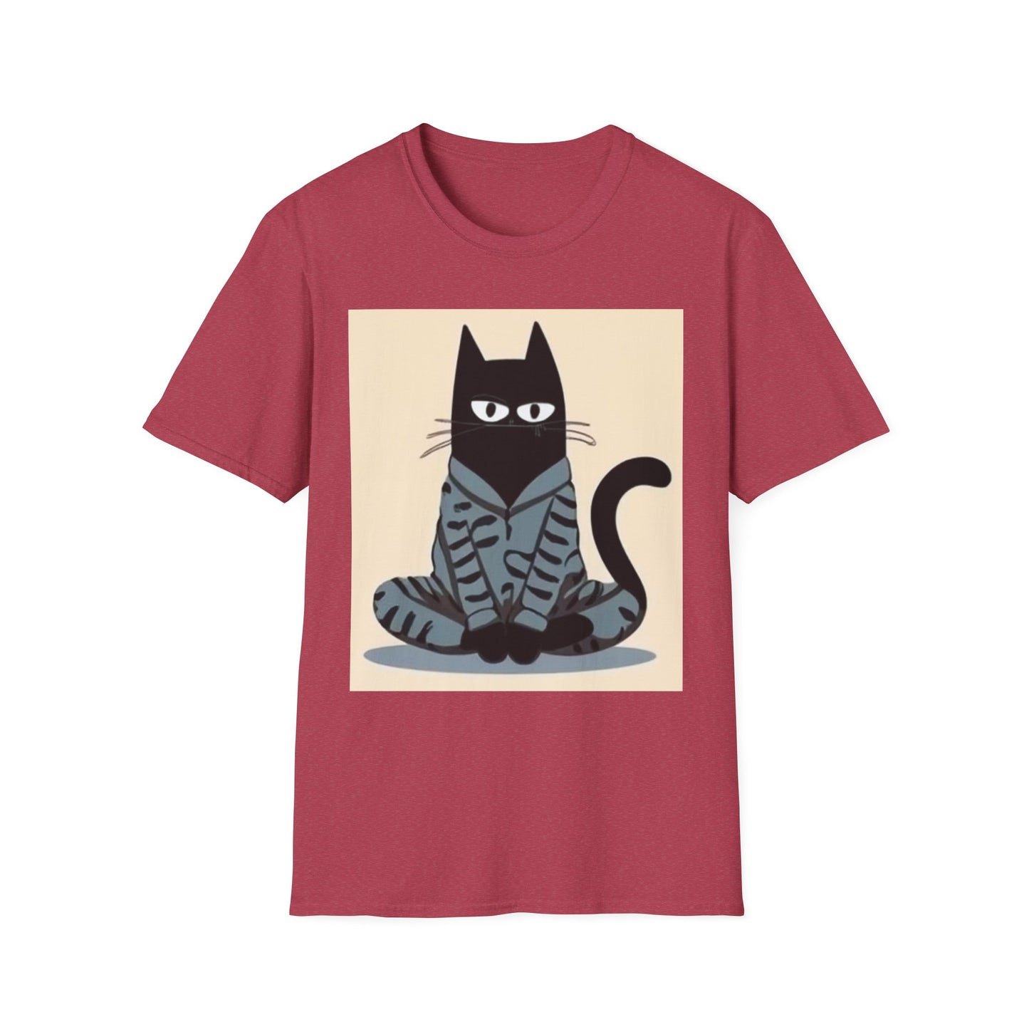 Cool Cat Graphic Unisex Softstyle T-Shirt - Fun & Stylish for Cat Lovers