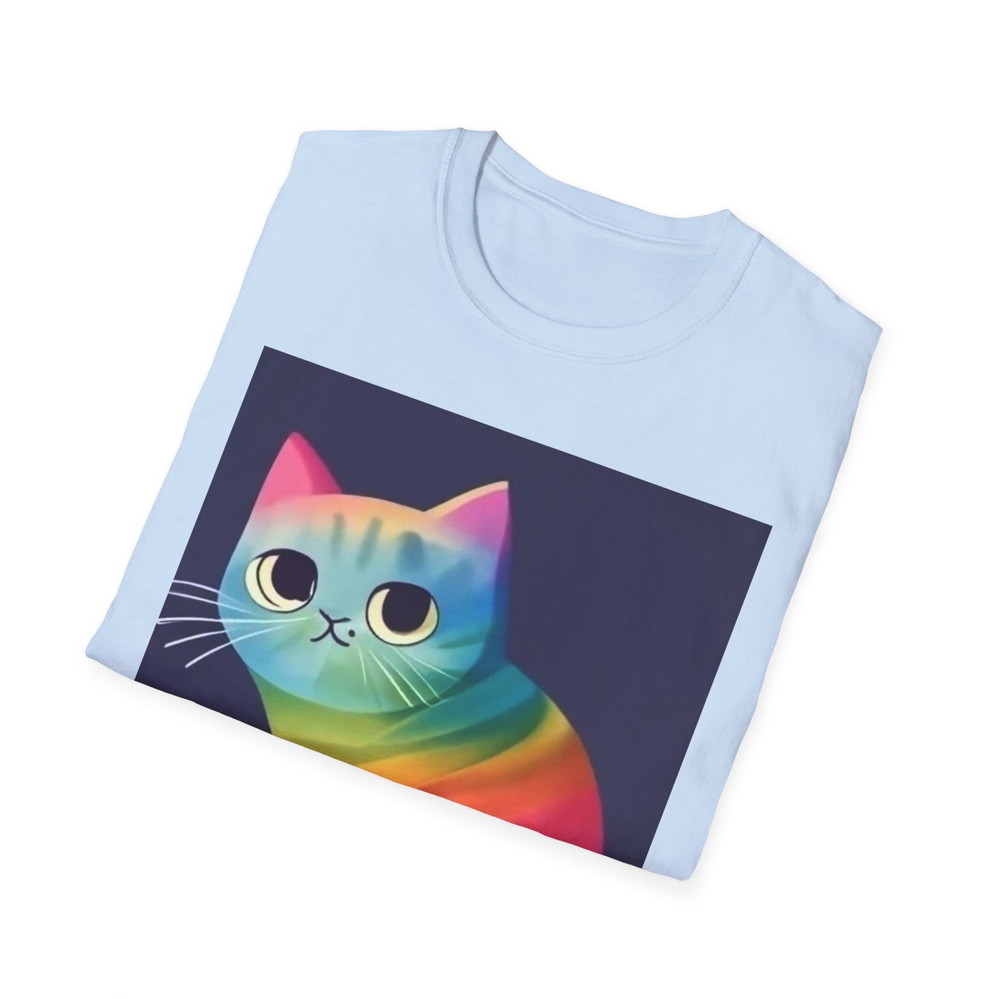 Colorful Tee for Cat Lovers