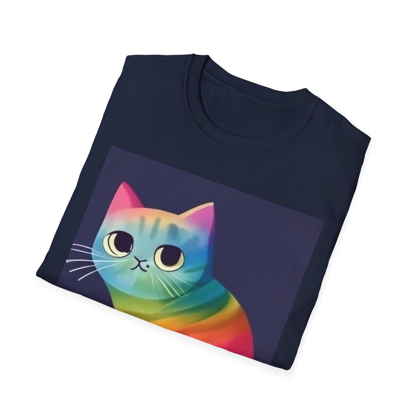 Colorful Tee for Cat Lovers