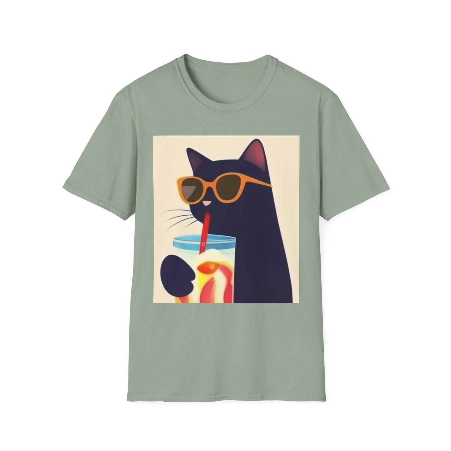 Chill Cat Unisex Softstyle T-Shirt - Perfect for Cat Lovers