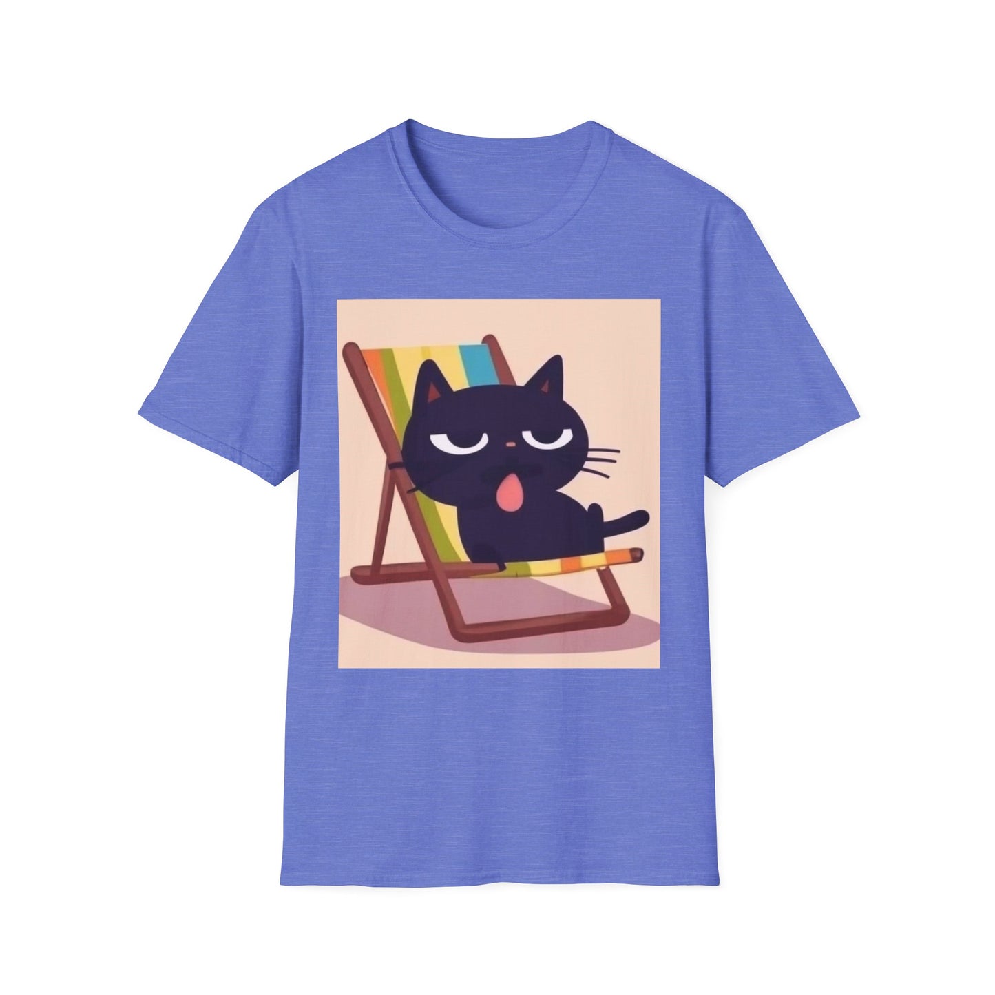 Cute Cat Graphic Unisex Softstyle T-Shirt - Perfect for Cat Lovers