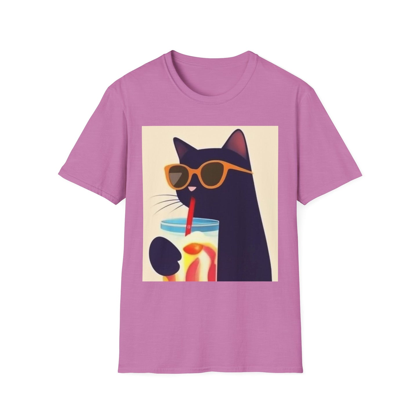 Chill Cat Unisex Softstyle T-Shirt - Perfect for Cat Lovers