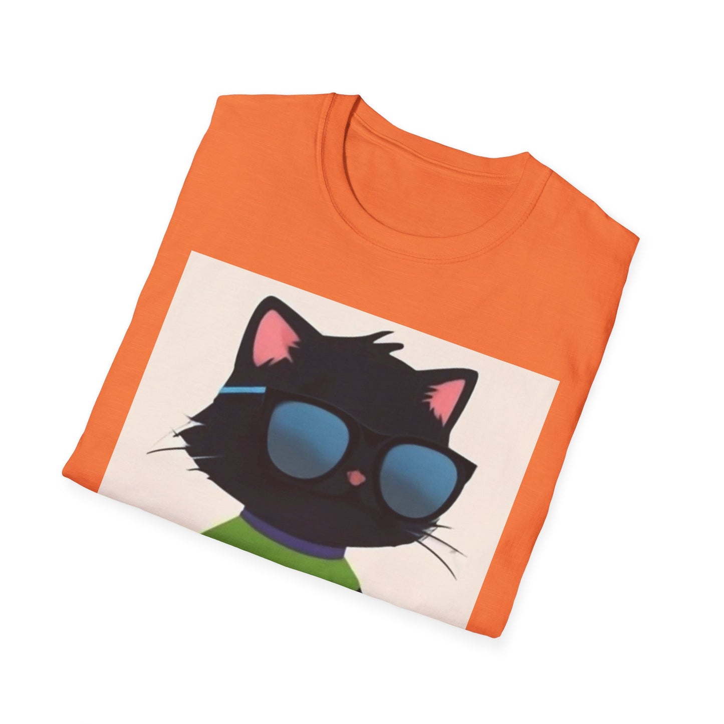 Cool Cat Unisex Softstyle T-Shirt - Fun & Playful Design for Cat Lovers