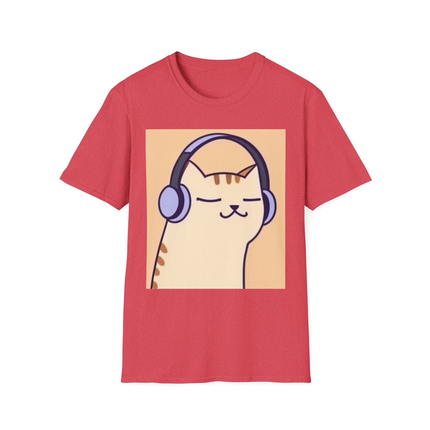 Unisex Softstyle  Music Cat T-Shirt