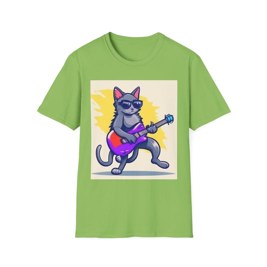 Colorful Tee Cat Rocking