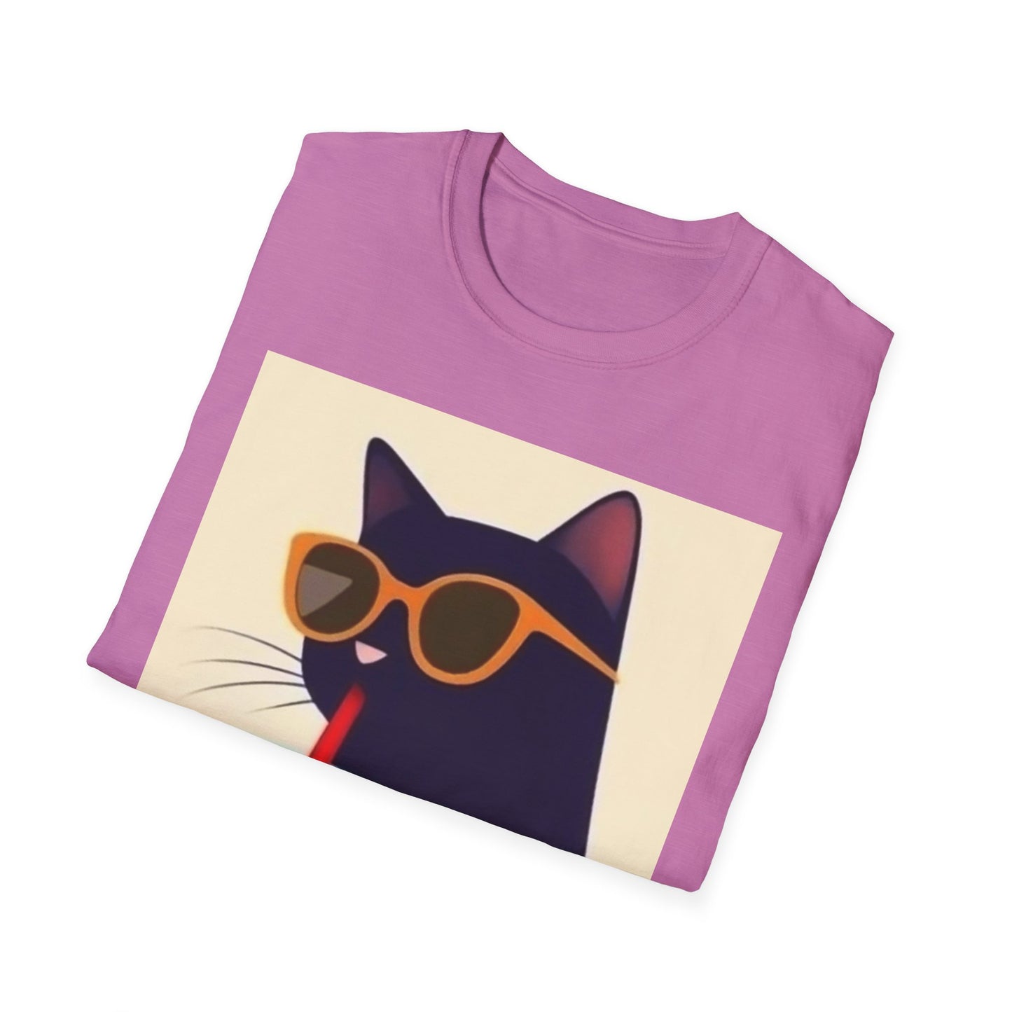 Chill Cat Unisex Softstyle T-Shirt - Perfect for Cat Lovers