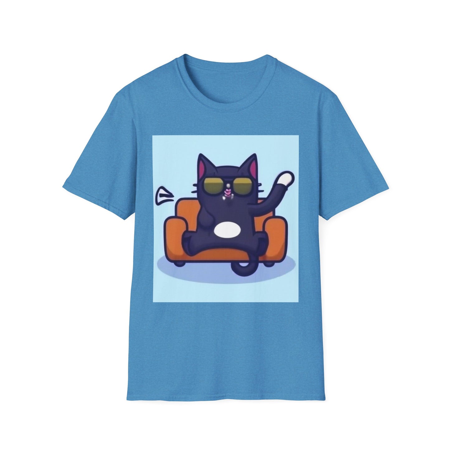 Chill Cat Unisex Softstyle T-Shirt - Perfect for Cat Lovers and Cozy Days