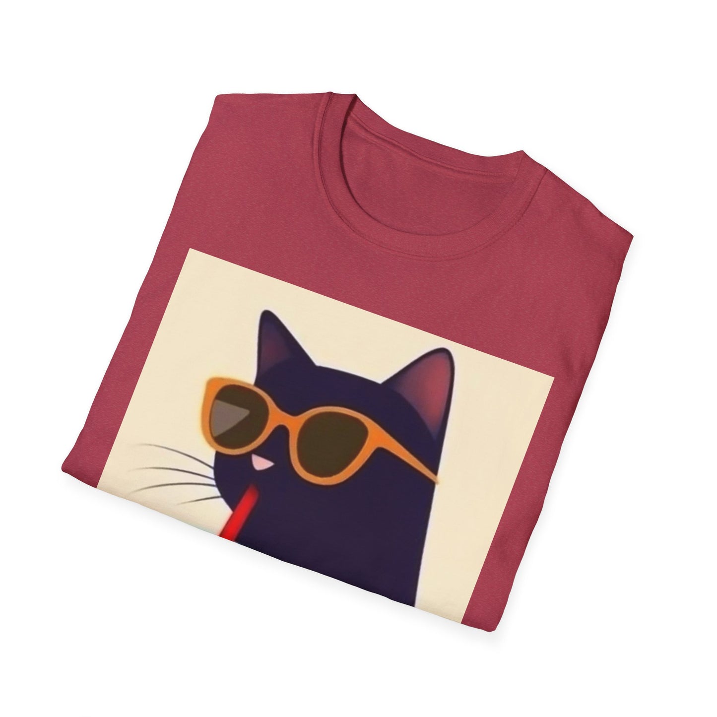 Chill Cat Unisex Softstyle T-Shirt - Perfect for Cat Lovers