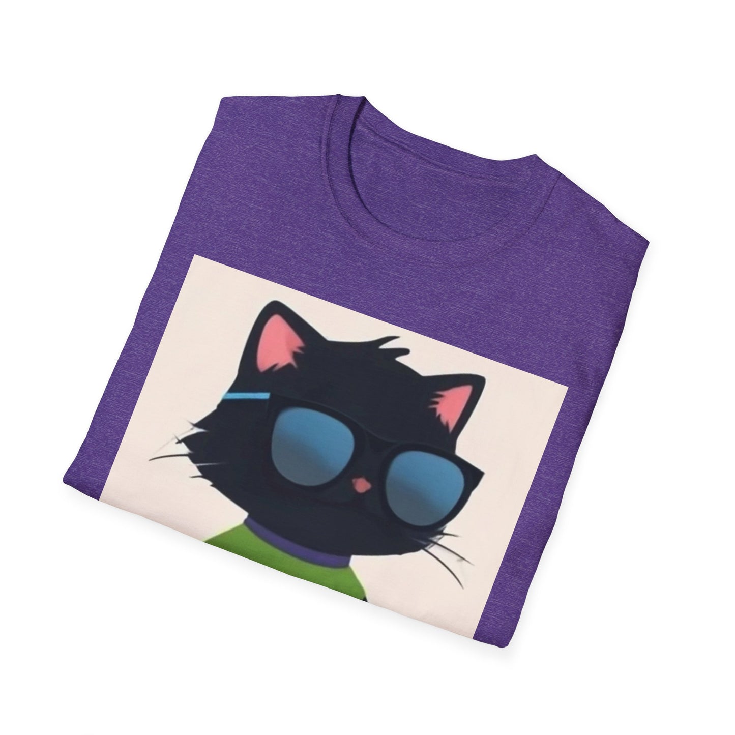 Cool Cat Unisex Softstyle T-Shirt - Fun & Playful Design for Cat Lovers