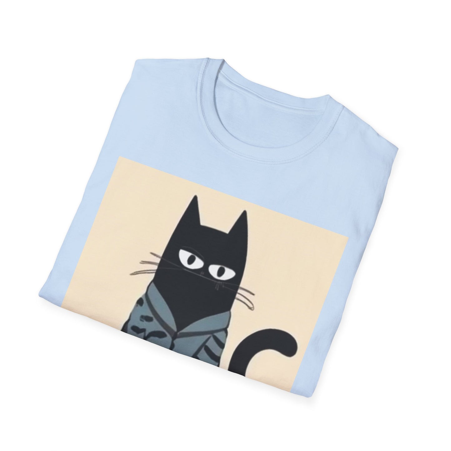 Cool Cat Graphic Unisex Softstyle T-Shirt - Fun & Stylish for Cat Lovers