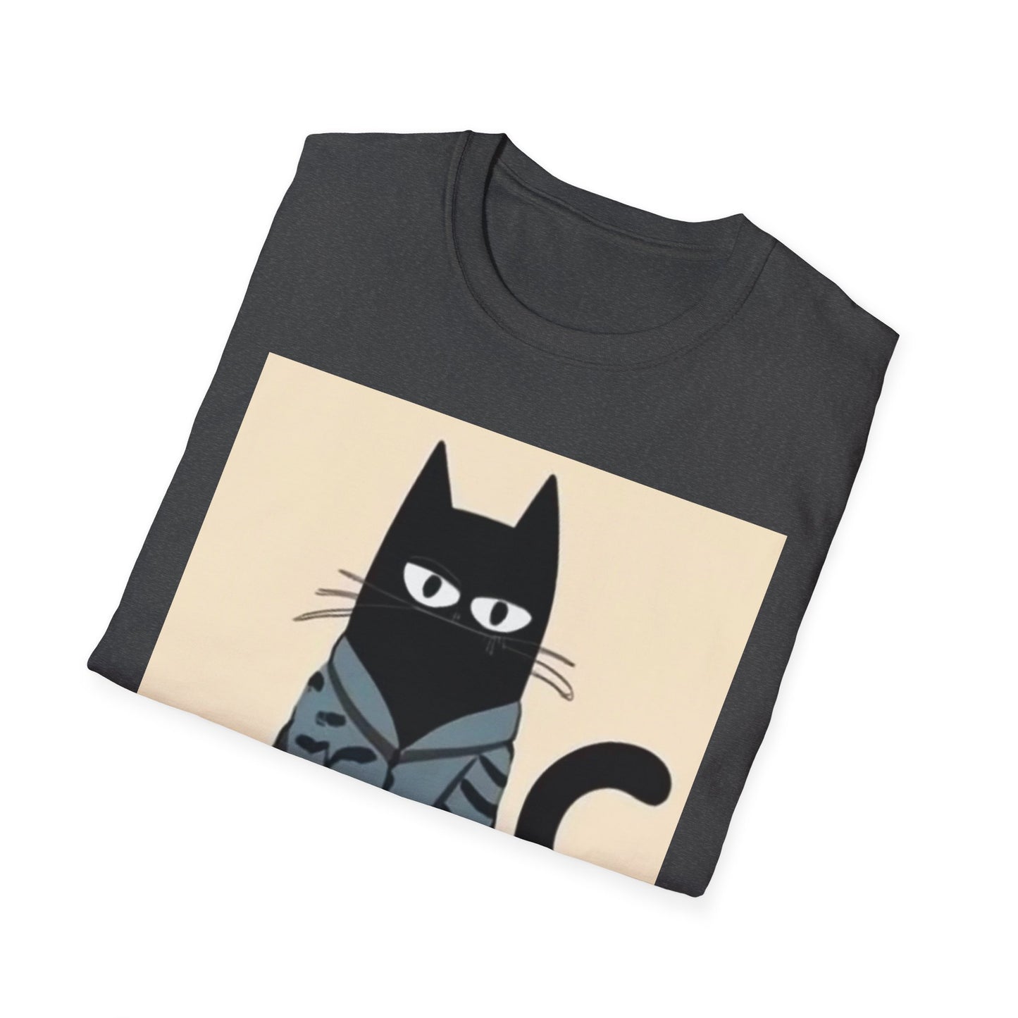 Cool Cat Graphic Unisex Softstyle T-Shirt - Fun & Stylish for Cat Lovers