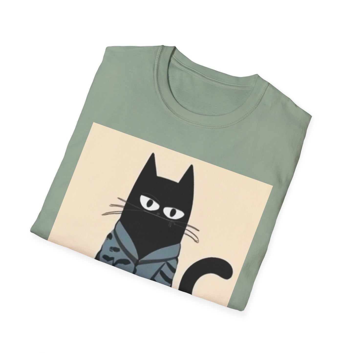 Cool Cat Graphic Unisex Softstyle T-Shirt - Fun & Stylish for Cat Lovers