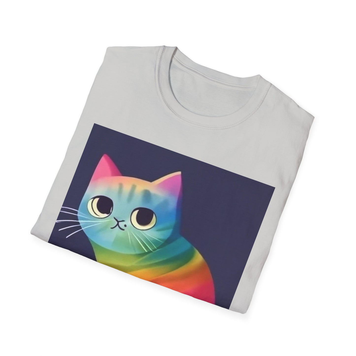 Colorful Tee for Cat Lovers