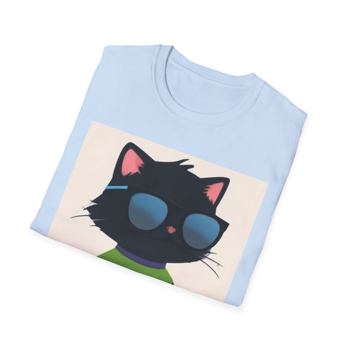 Cool Cat Unisex Softstyle T-Shirt - Fun & Playful Design for Cat Lovers