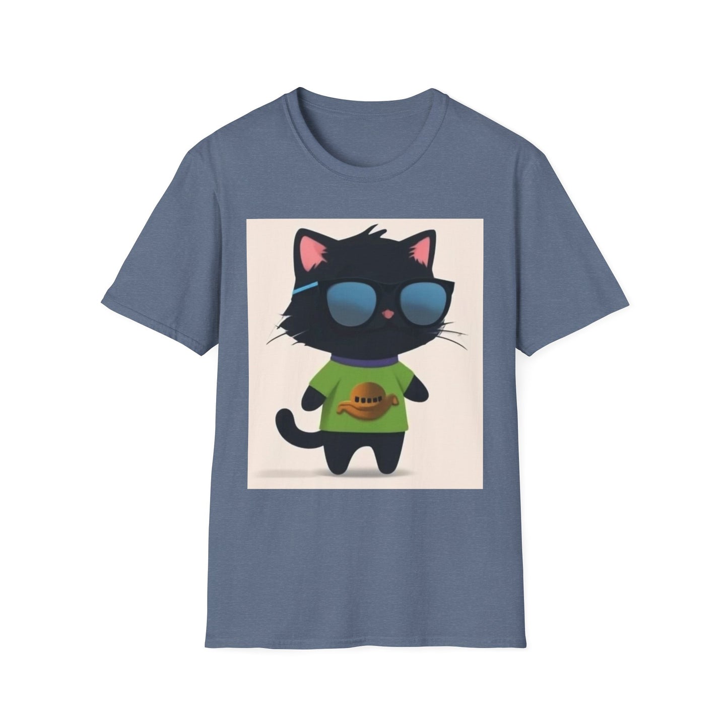 Cool Cat Unisex Softstyle T-Shirt - Fun & Playful Design for Cat Lovers