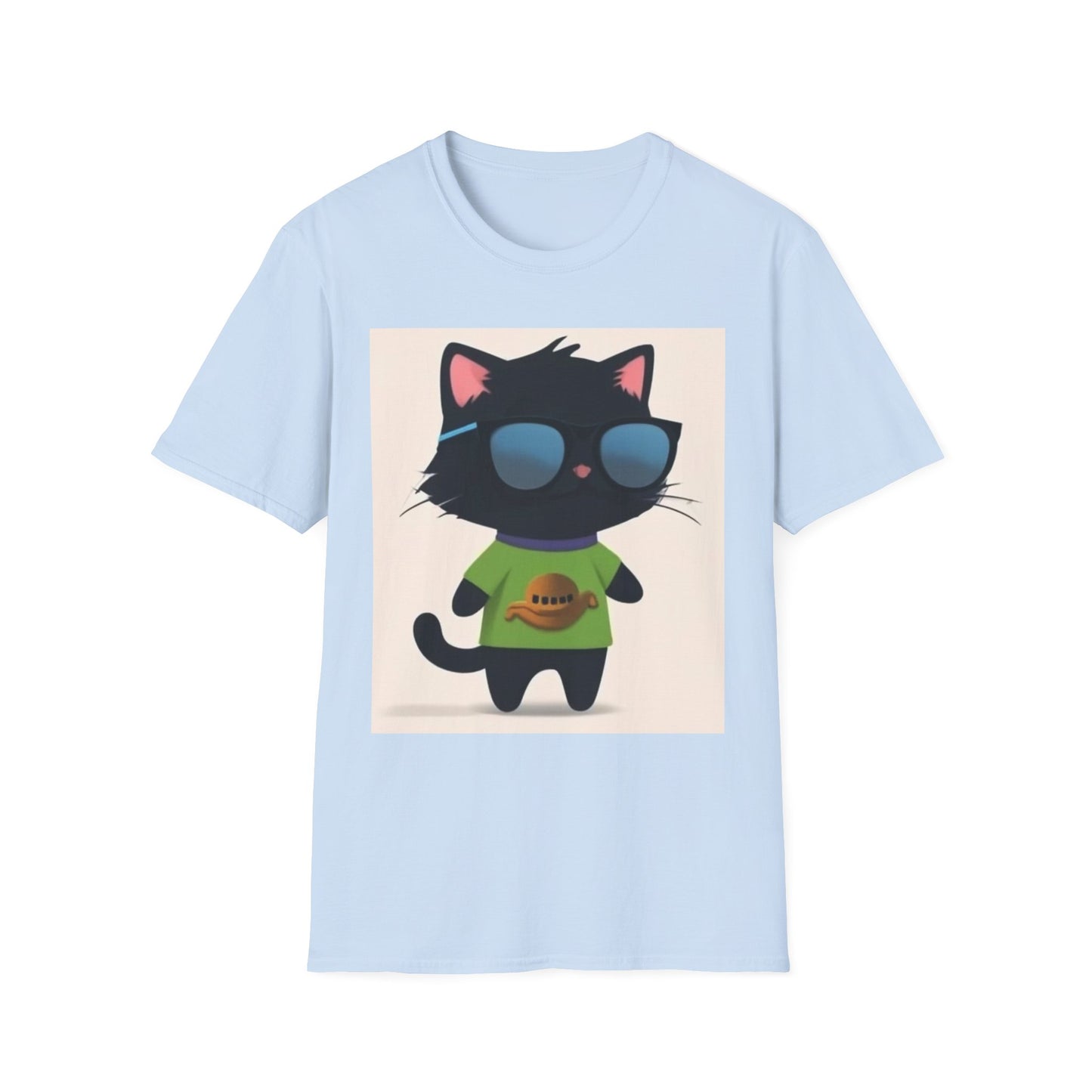 Cool Cat Unisex Softstyle T-Shirt - Fun & Playful Design for Cat Lovers