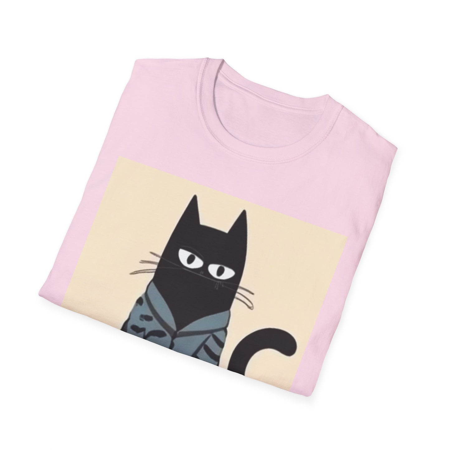 Cool Cat Graphic Unisex Softstyle T-Shirt - Fun & Stylish for Cat Lovers