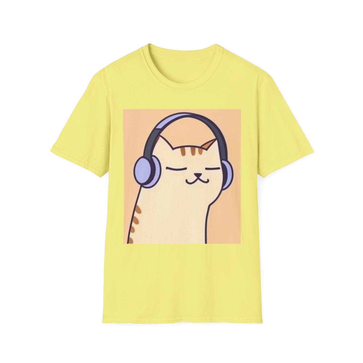 Unisex Softstyle  Music Cat T-Shirt